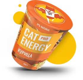 Упаковка еды Cat Energy Pro Курица.